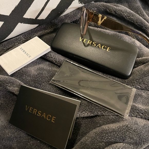 COPY - Versace VE3283 Women's Eyeglasses Transparent Brown 54 - Picture 3 of 6